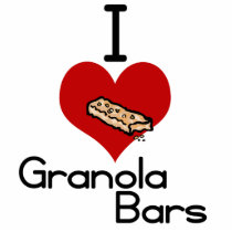 I love-heart granola bars acrylic cut out