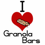 I love-heart granola bars acrylic cut out