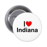 I Love (Heart) Indiana Pinback Button