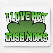I Love Heart Irish Moms Mousepad