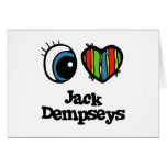 I Love (Heart) Jack dempseys Cards