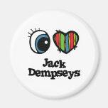 I Love (Heart) Jack dempseys Fridge Magnets