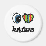 I Love (Heart) Jackdaws Fridge Magnet