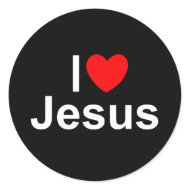 I Love (Heart) Jesus sticker