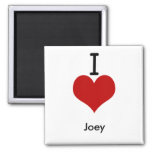 I Love (heart) Joey magnets