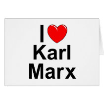 I Love (Heart) Karl Marx Cards