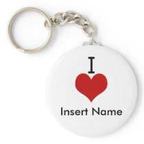I Love (heart) Keychains