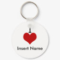 I Love (heart) keychains by shopaholicchick I Love (heart) keychains