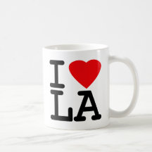 I Love Heart LA Coffee Mug