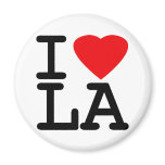 I Love Heart LA Fridge Magnets