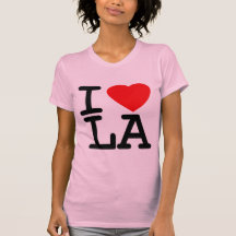 I Love Heart LA T Shirt