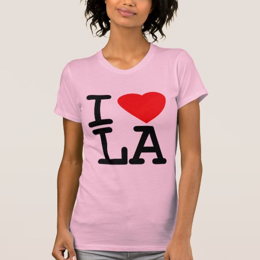 I Love Heart LA T Shirt
