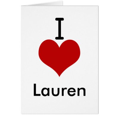 I Love Lauren