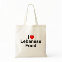 I Love (Heart) Lebanese Food Tote Bag
