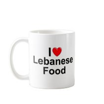 I Love (Heart) Lebanese Food Coffee Mug