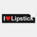 I Love (Heart) Lipstick Bumper Stickers
