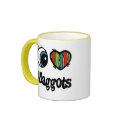 I Love (Heart) Maggots mugs by eyeheartanimals I Love (Heart) Maggots mugs
