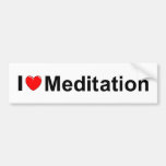 I Love (Heart) Meditation Bumper Sticker