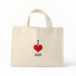I Love (heart) Mitt Canvas Bags