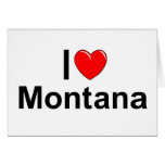 I Love (Heart) Montana Greeting Cards