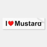 I Love (Heart) Mustard Bumper Sticker