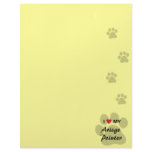 I Love (Heart) My Ariege Pointer Letterhead Design