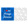I Love (Heart) My Ariege Pointer Picture Card