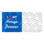 I Love (Heart) My Ariege Pointer Picture Card