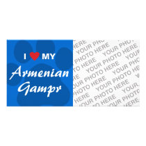 I Love (Heart) My Armenian Gampr Photo Greeting Card