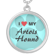 I Love (Heart) My Artois Hound Pendant