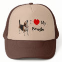I Love Heart My Beagle Dog Lover Photo Hat
