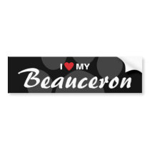 I Love (Heart) My Beauceron Bumper Stickers