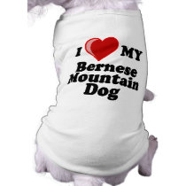 I Love (Heart) My Bernese Mountain Dog Dog Clothes