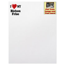 I Love (Heart) My Bichon Frise Dog letterhead