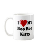 I Love (Heart) My Boo Boo Kitty Cat mugs