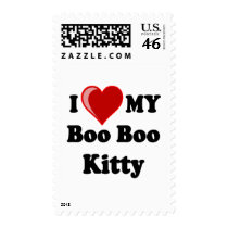 I Love (Heart) My Boo Boo Kitty Cat Postage
