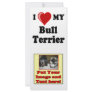 I Love (Heart) My Bull Terrier Dog Rack Card