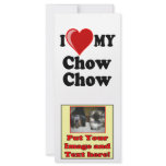 I Love (Heart) My Chow Chow Dog rack cards