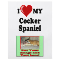 I Love (Heart) My Cocker Spaniel Dog flyers by CatnDog I Love (Heart) My Cocker Spaniel Dog flyers