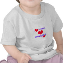 I Love (heart) my daddy t-shirts