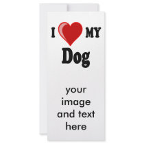 I Love (Heart) My Dog rack cards by CatnDog I Love (Heart) My Dog rack cards