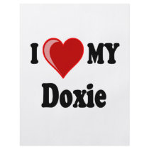 I Love (Heart) My Doxie Dog flyers