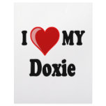 I Love (Heart) My Doxie Dog Letterhead Template