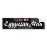 I Love (Heart) My Egyptian Mau Bumper Sticker