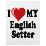 I Love (Heart) My English Setter Dog flyers