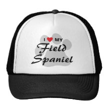 I Love (Heart) My Field Spaniel Mesh Hats