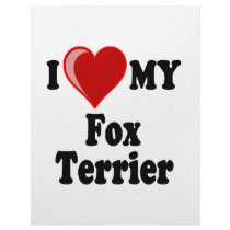 I Love (Heart) My Fox Terrier Dog letterhead