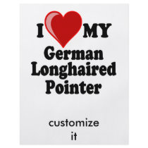 I Love (Heart) My German Longhaired Pointer Dog flyers