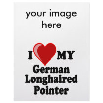 I Love (Heart) My German Longhaired Pointer Dog letterhead