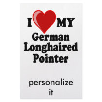 I Love (Heart) My German Longhaired Pointer Dog stationery